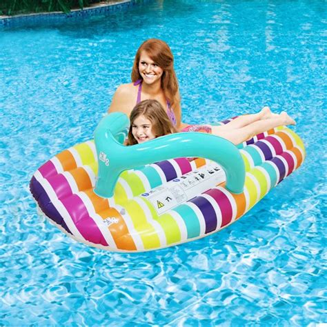 150*75cm new Giant Inflatable Stripe Slipper Slice Flip Flop Pool Float ...