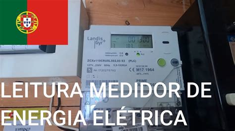 LEITURA MEDIDOR DE ENERGIA ELÉTRICA EM PORTUGAL MEDIDOR MARCA LANDIS