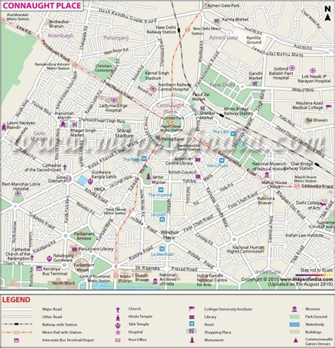 Connaught Place Map, New Delhi | Map, Delhi city, Delhi