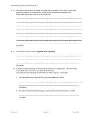 M5 01 Thermal Hwk 1 SHC And SLH Pdf Thermal Physics Set Homework