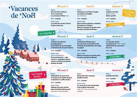 Programme Enfance Des Vacances De No L Janvier Centre Social