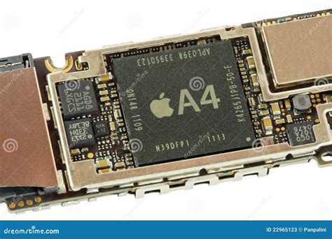 Apple A4 Processor On A Iphone 4G Motherboard Editorial Stock Photo ...