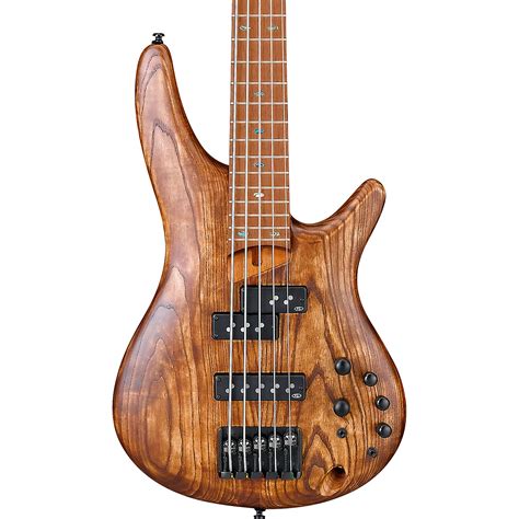 Open Box Ibanez Sr655e 5 String Electric Bass Antique Brown Stained