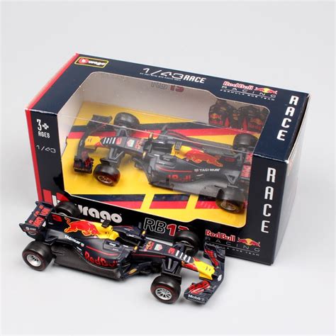 143 Scale 2017 F1 Formula 1 Red Bull Racing Tag Henuer Rb13 Rb12 Racer