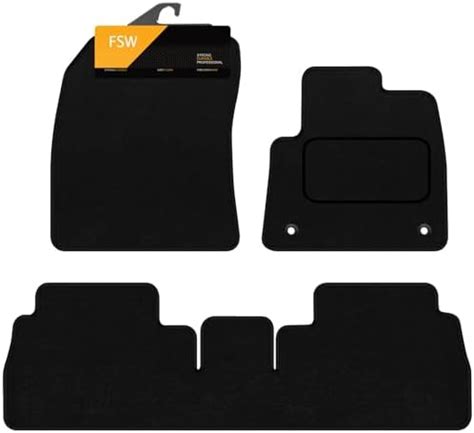 Fsw Tailored Mats Fits Peugeot Onwards Black Carpet