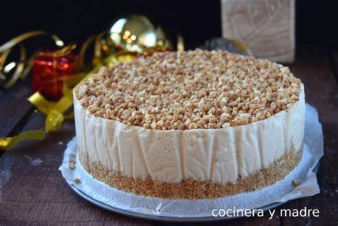 Tarta de turrón sin horno y fácil Cocinera y Madre