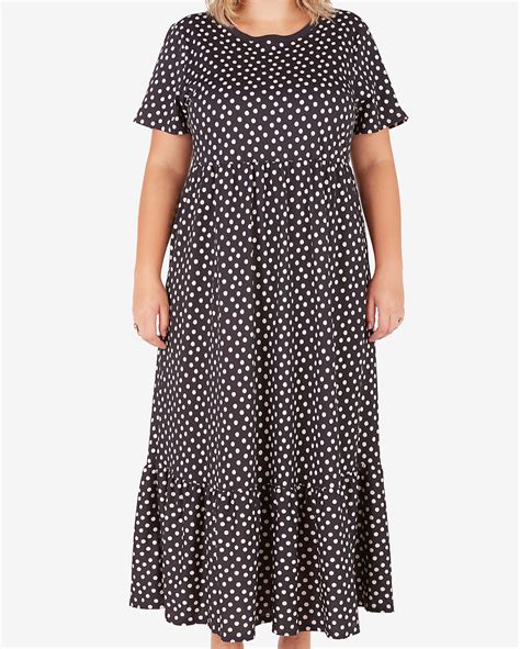 Riachuelo Vestido Longo Plus Size Feminino Evas Uma Maria Po Preto