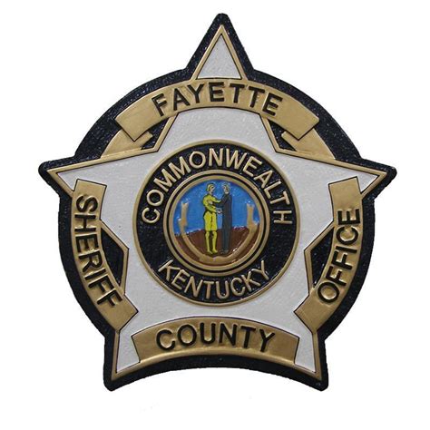 Fayette County Sheriff Badge Plaque