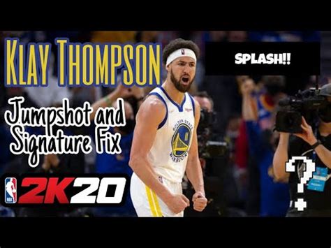 Klay Thompson Jumpshot And Signature Fix Full Edit Nba 2k20 Mobile