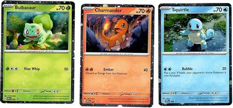 Amazon.com: Bulbasaur Charmander Squirtle - Pokemon Black Star Promo 3 ...