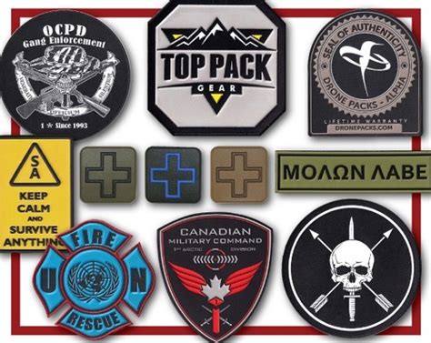 Morale Patches Law Enforcement Badges Custom Morale Patches Pvc