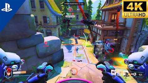 Ps5 Overwatch 2 Eichenwalde Map Gameplay Ultra Graphics 4k 60 Fps