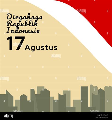 Indonesian Independence Day Banner Template Dirgahayu Republik