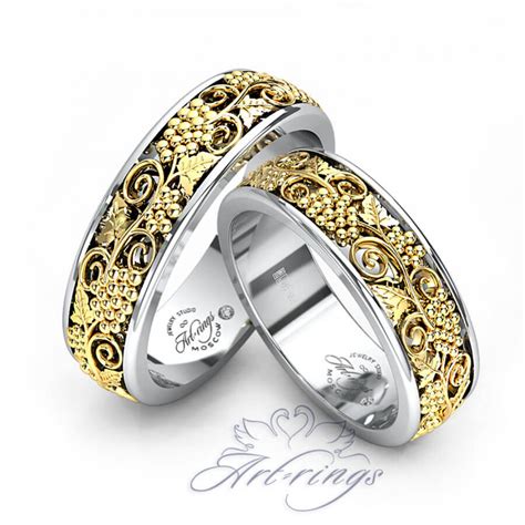 Арт. 115 Элегантные кольца с виноградным мотивом: цены, купить в Москве