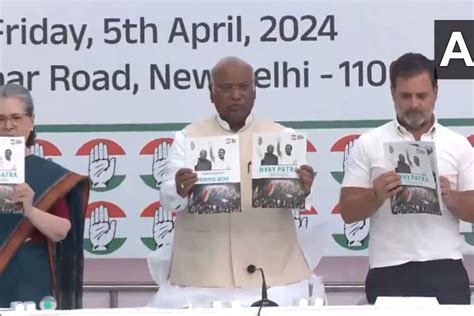 Congress Releases Manifesto Promises Caste Census Jobs Msp