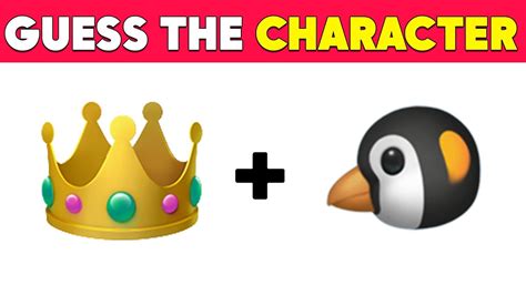 Guess The Cartoon Character By Emoji Guess The Emoji Emoji Quiz