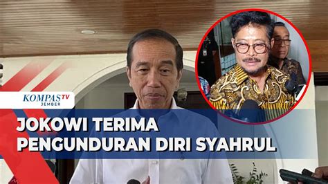 Terima Pengunduran Diri Syahrul Presiden Tunjuk Arief Prasetyo Jadi