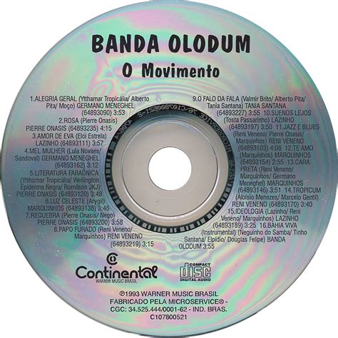 Car Tula Cd De Olodum O Movimento Portada