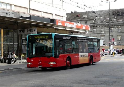 VB Biel Mercedes Citaro Bus Nr 122 BE 560122 Eingeteilt Auf Der Linie