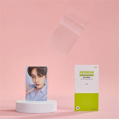 Resealable Thick Photocard Card Sleeves Hard Kpop Photocard Etsy