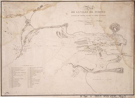 Plan De La Ville De Sydney Capitale Des Colonies Anglaises Aux Terres