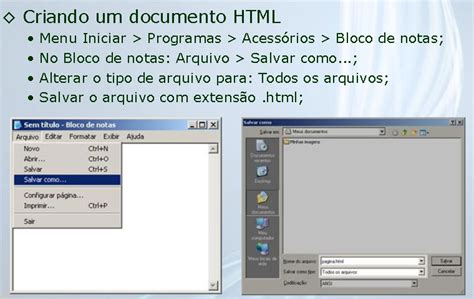 Como Criar Uma P Gina Html No Bloco De Notas Fazendo Web Sites