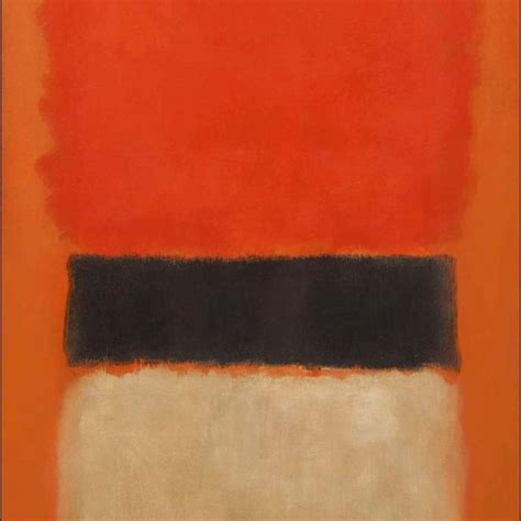 Daily Rothko On Instagram Mark Rothko Black Stripe Orange Gold And