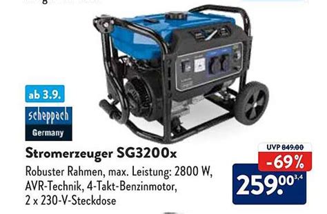 Stromerzeuger Sg X Scheppach Angebot Bei Aldi S D Prospekte De