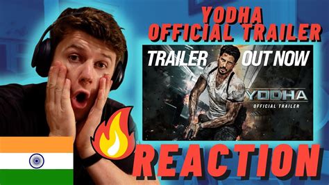 Yodha Official Trailer Sidharth Malhotra Irish Reaction Youtube