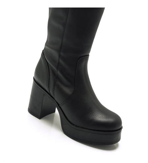 Mustang Botas Dressed negro Altura tacón 10cm Tienda Esdemarca