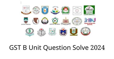 GST B Unit Question Solve 2024 With Answers