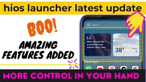 Hios Launcher New Update 2021 Hios Launcher Latest Features Tecno Phone