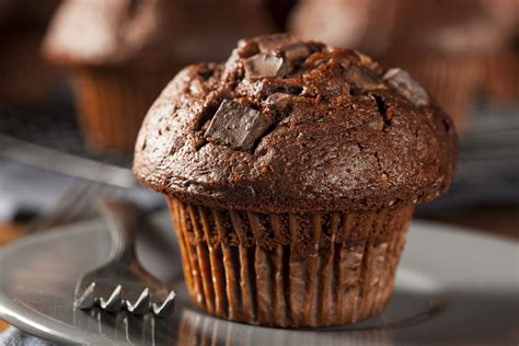 Muffin De Chocolate Con Chispas De Chocolate Tan Sencillo De Elaborar