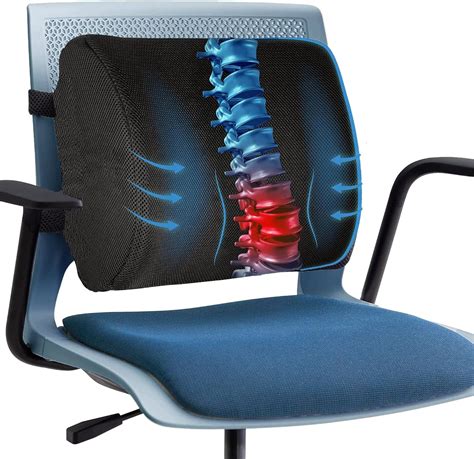 Almohada De Apoyo Lumbar Para Silla Y Autom Vil Coj N Lumbar Para Casa