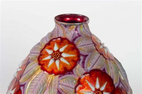 Camille Faur Limoges Enamelled Vase Ref