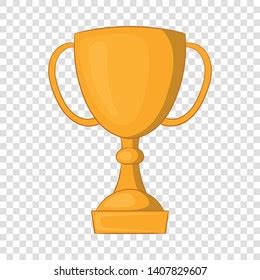 Golden Trophy Cup Icon Cartoon Illustration Stock Vector Royalty Free