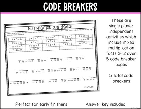 Multiplication Math Games Printable - Classful