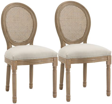 Homcom Er Set Esszimmerstuhl Beige Ab