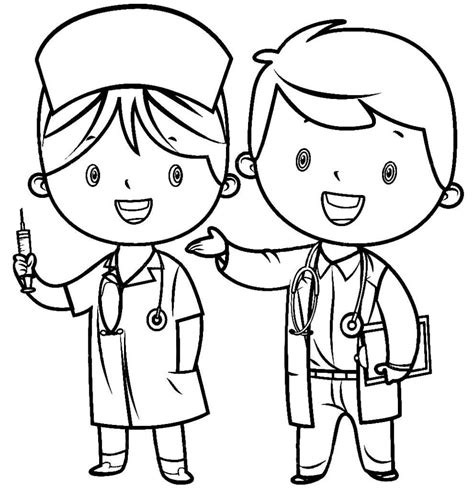 Desenhos de médicos para colorir Pop Lembrancinhas