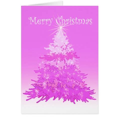 Pink Christmas Cards, Pink Christmas Card Templates, Postage ...