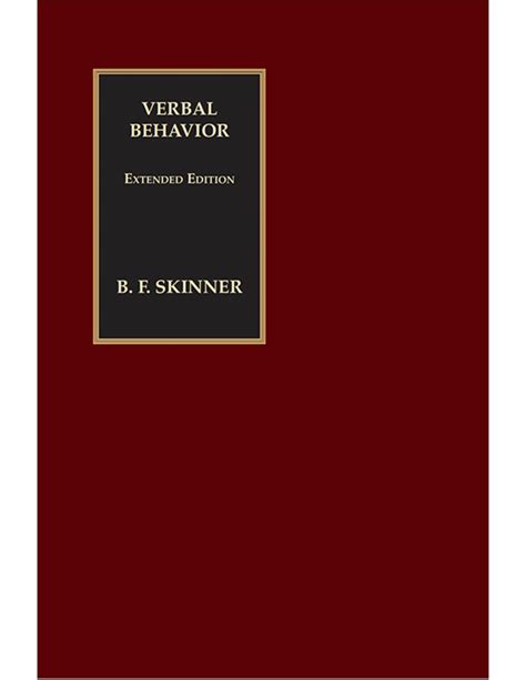 verbal behavior extended edition    skinner foundation
