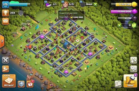 212 TH12 ALL MAX HERO TROOPS SPELLS MAX XP175 HERO BK65 AQ65