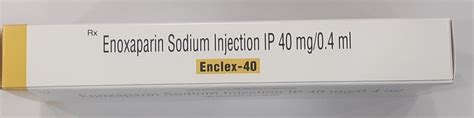 Enclex Mg Ml Mg Enoxaparin Sodium Injection Ip At Rs