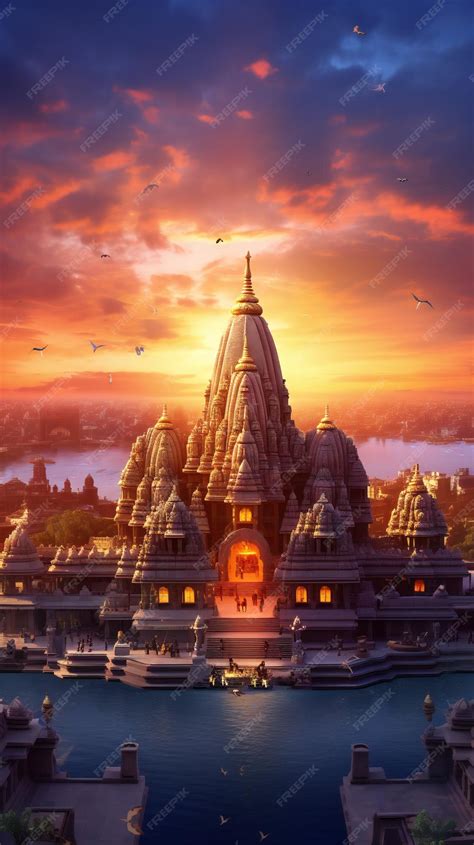 Premium Photo | Dwarka Temple at Sunrise King of Dwarkadhish Lord Shree ...