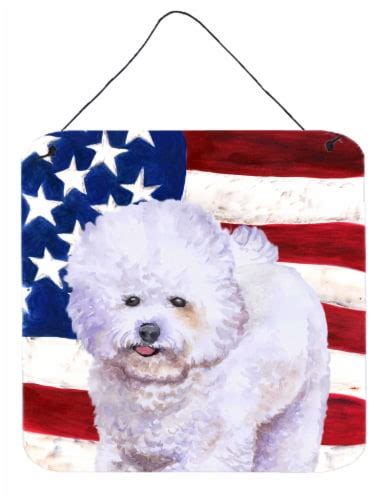 Carolines Treasures BB9648DS66 Bichon Frise Patriotic Wall Or Door