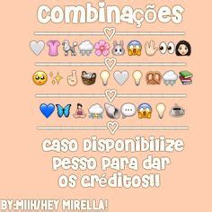 Liberando Combinações De Emojis Feitas Por Mim Mesma Caso