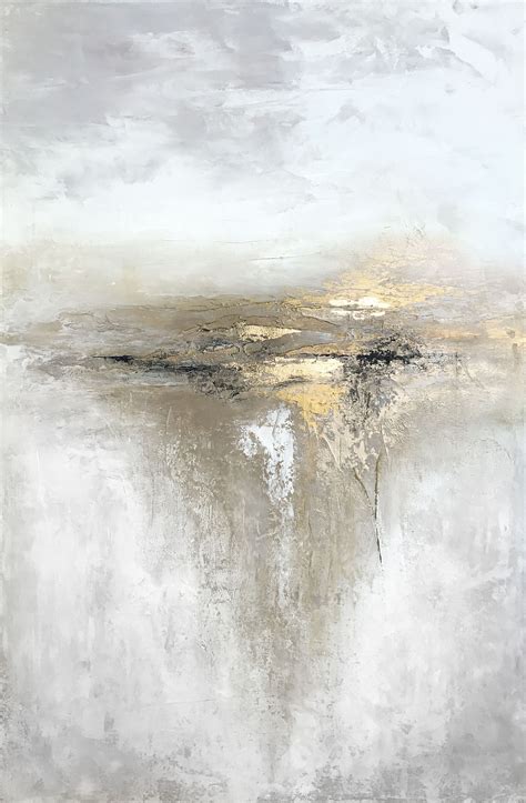 Gold Textured Painting White And Gold Abstract Painting Landscape