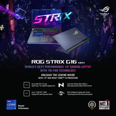 Jual Asus Rog Strix G16 G614ju I745j6g O I7 13650hx16g512grtx4050 6g Shopee Indonesia