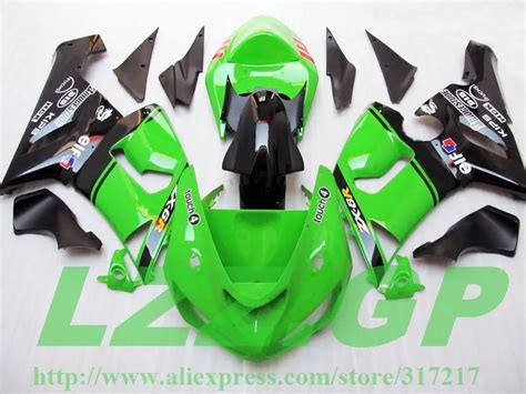 Injection Green Black Fairing Kit For Kawasaki Ninja Zx R Zx