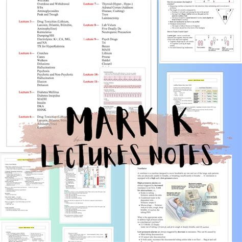 Mark Klimex Lecture Notes Etsy